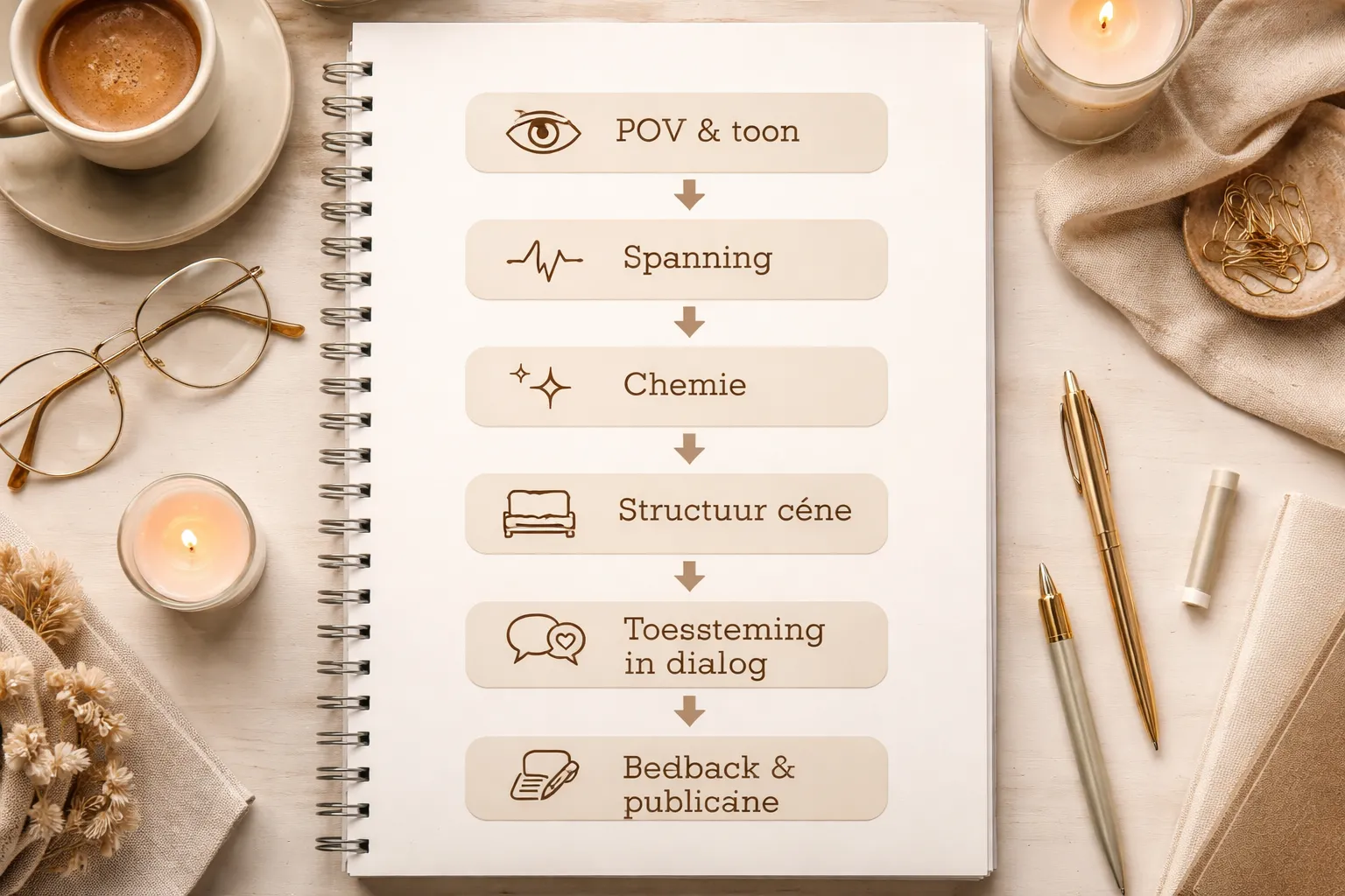 Zelf fantasievolle erotische verhalen schrijven: stap-voor-stap